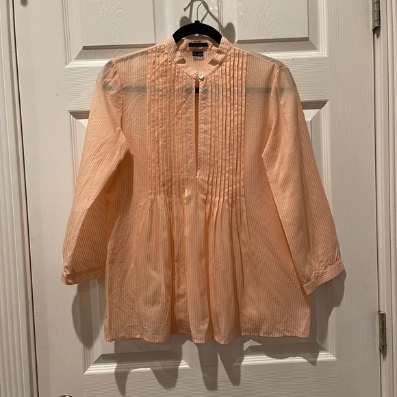 Theory Tops - Theory Orange Striped Tunic